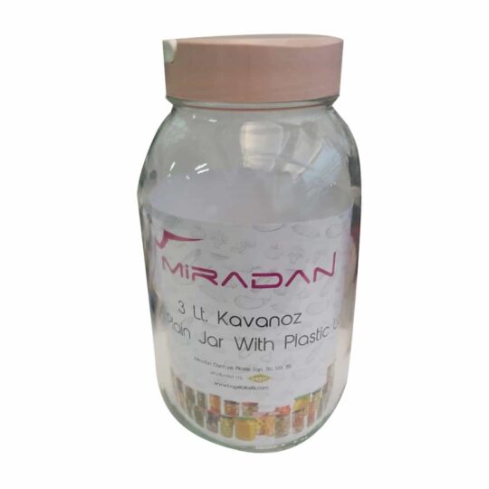 Enë qelqi me kapak plastik (1copë)