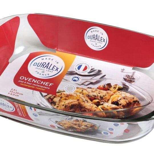 Tavë qelqi Duralex 33x20cm (1 copë)