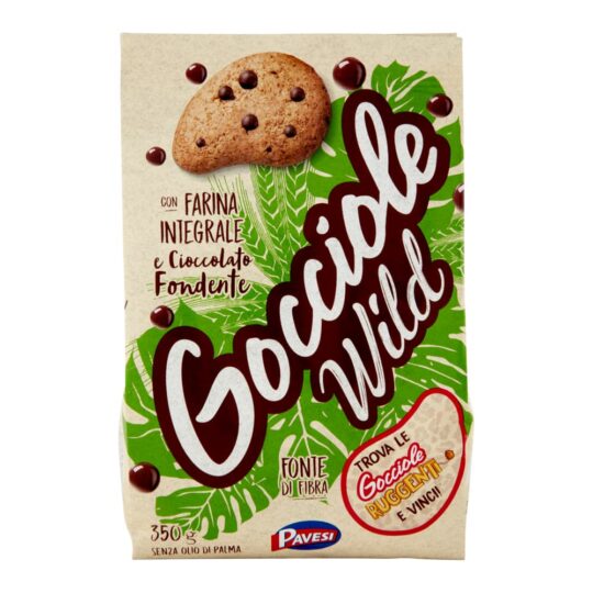 BISKOTA PAVESI GOCCIOLE WILD INTEGRALE 350GR