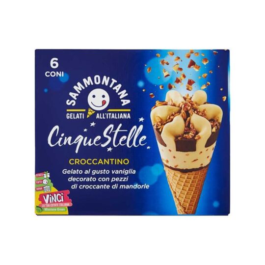6 Cono 5 Stelle Croccant,Mult.350gr