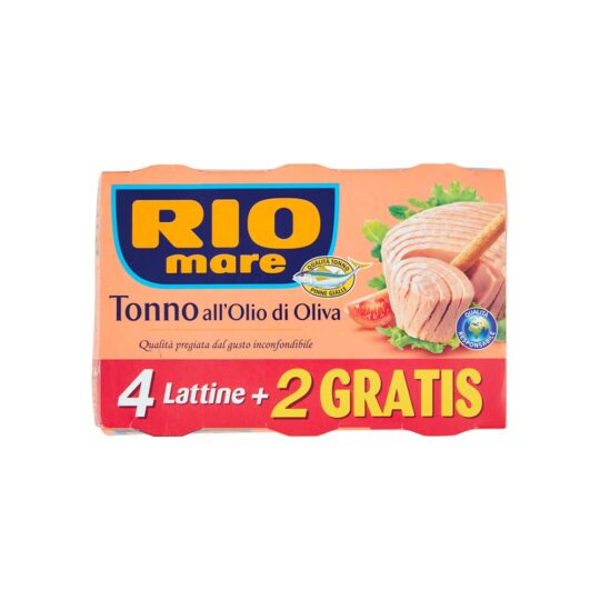 TONNO O.O. RIO MARE 80Gx4+2 SPECIAL PACK