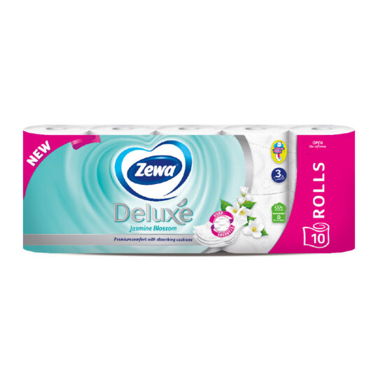 LETER HIGJENIKE ZEWA DELUXE JASMINE 3 PLY 10 ROLLS